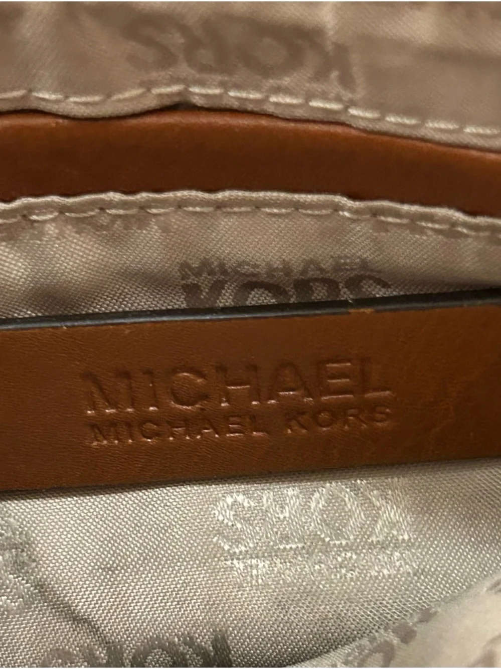 Michael Kors MK Monogram Jacquard Wristlet - Picture 3 of 8